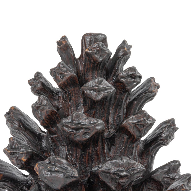Creative Co-Op Pinecone Shaped Resin Bookends (Set of 2 Pieces) - Image 5